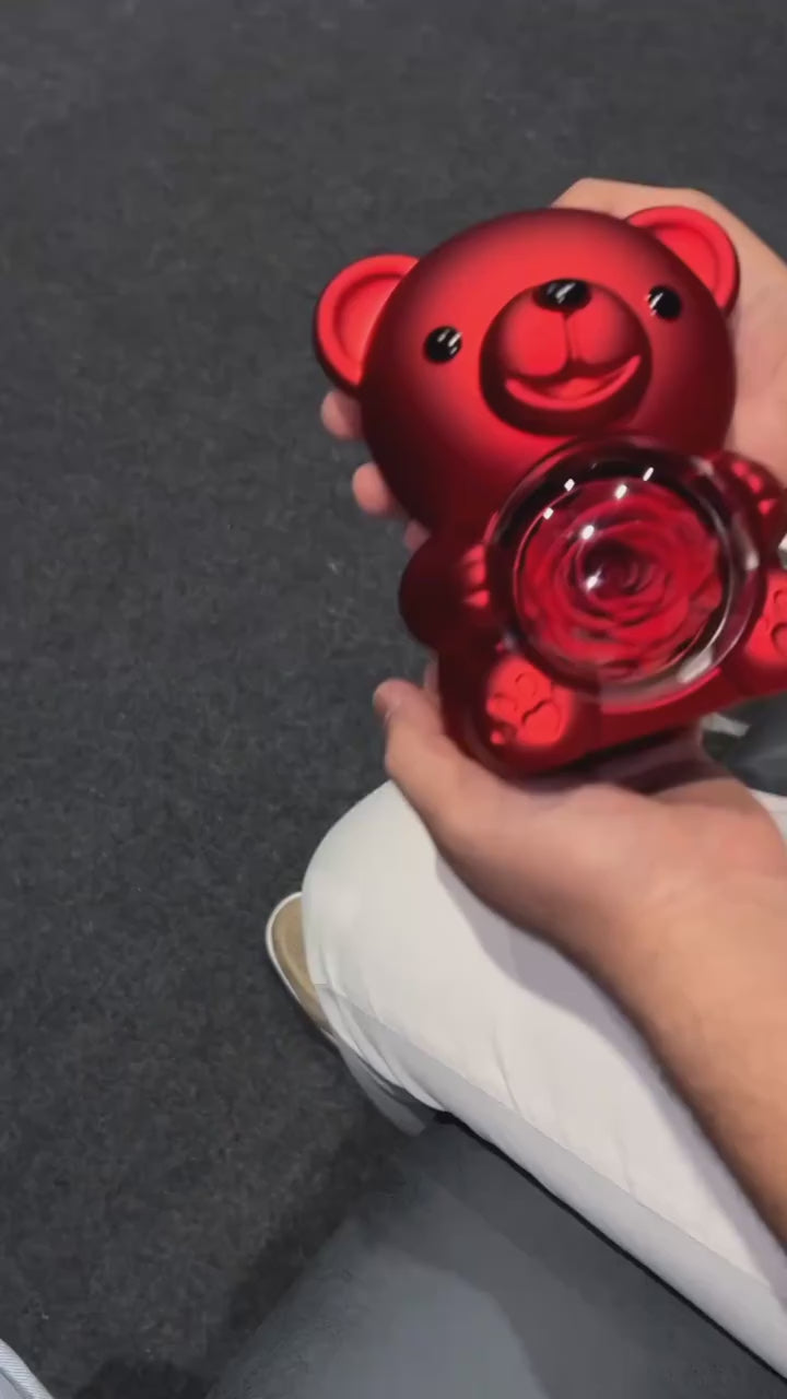 Rose Bear with Hidden (Heart Necklace)